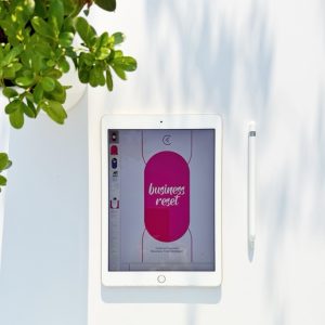 Copertina di Business Reset nell'ipad